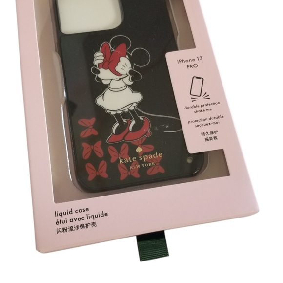 KATE SPADE X DISNEY Minnie Mouse iPhone 13 PRO Liquid Phone Case New Open Box - Picture 4 of 8